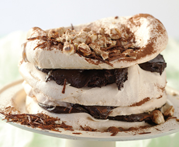 Chocolate, coffee and hazelnut meringue Recipe - EatOut