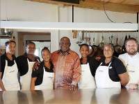 wolfgat restaurant team with south african president